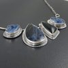Pietersite black onyx necklace