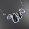 Pietersite black onyx necklace