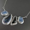 Pietersite black onyx necklace