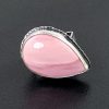 pink opal ring square band