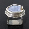 druzy geode half ring