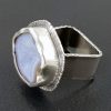 druzy geode half ring