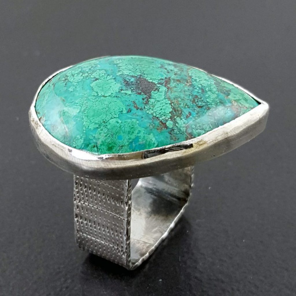 Turquoise Stacking Rings Size 9 - Michele Grady Designs