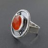 rose cut red onyx ring