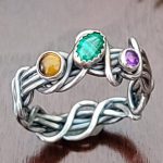 Malachite Grapevine Ring Size 8