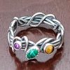 Malachite Grapevine Ring Size 8