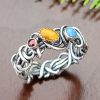 Tiger Eye Grapevine Ring Size 10