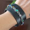 leather grapevine bangle michele grady