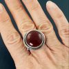 carnelian grapevine ring