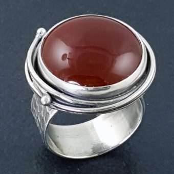 carnelian grapevine ring