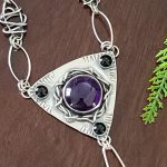 Amethyst Citrine Grapevine Statement Necklace 12