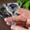 Amethyst Citrine Grapevine Statement Necklace 6