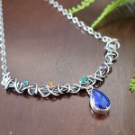 Lapis Drop Grapevine Necklace Michele Grady