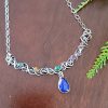 Lapis Drop Grapevine Necklace Michele Grady