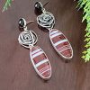 sardonyx rose earrings 3
