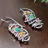 malachite grapevine earrings Michele Grady