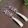 silver tab grapevine earrings Michele Grady