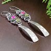silver tab grapevine earrings Michele Grady