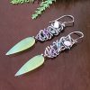 aventurine drop grapevine earrings Michele Grady