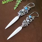 bone drop grapevine earrings Michele Grady