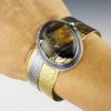 Pietersite Mixed Metal Cuff Bracelet 2