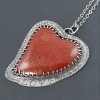 Brenda Agate Heart Necklace