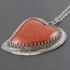 Brenda Agate Heart Necklace