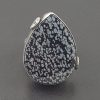 snowflake obsidian ring