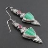 Malachite and Ruby Earrings