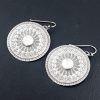 Rainbow Moonstone Mandala Earrings