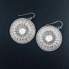 Rainbow Moonstone Mandala Earrings
