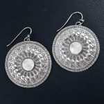 Rainbow Moonstone Mandala Earrings