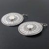 Rainbow Moonstone Mandala Earrings