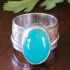 turquoise wide band ring