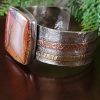 cherry creek jasper mixed metal cuff