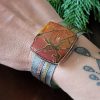 cherry creek jasper mixed metal cuff