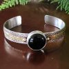 black onyx mixed metal cuff