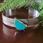 Chrysocolla Mixed Metal Cuff