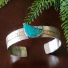 Chrysocolla Mixed Metal Cuff