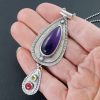 Amethyst Ruby Peridot Necklace