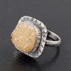 champagne druzy ring