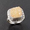 champagne druzy ring