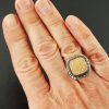 champagne druzy ring