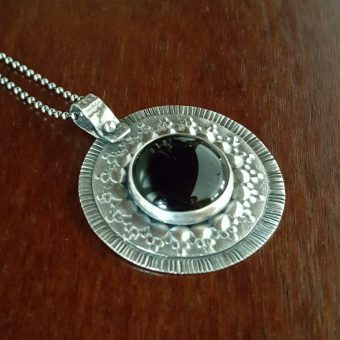 Black Onyx Mandala Necklace