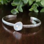 rainbow moonstone stacking cuff