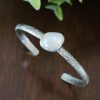 rainbow moonstone stacking cuff