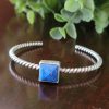 denim lapis stacking cuff
