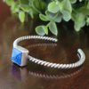 denim lapis stacking cuff