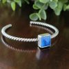 denim lapis stacking cuff