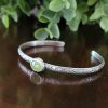 vesuvianite floral stacking cuff